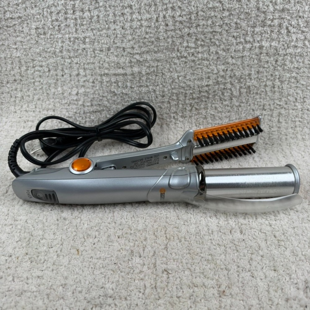 InStyler Rotating Iron IS1001 Silver Hair Curler Straightener Styler 3 Heat